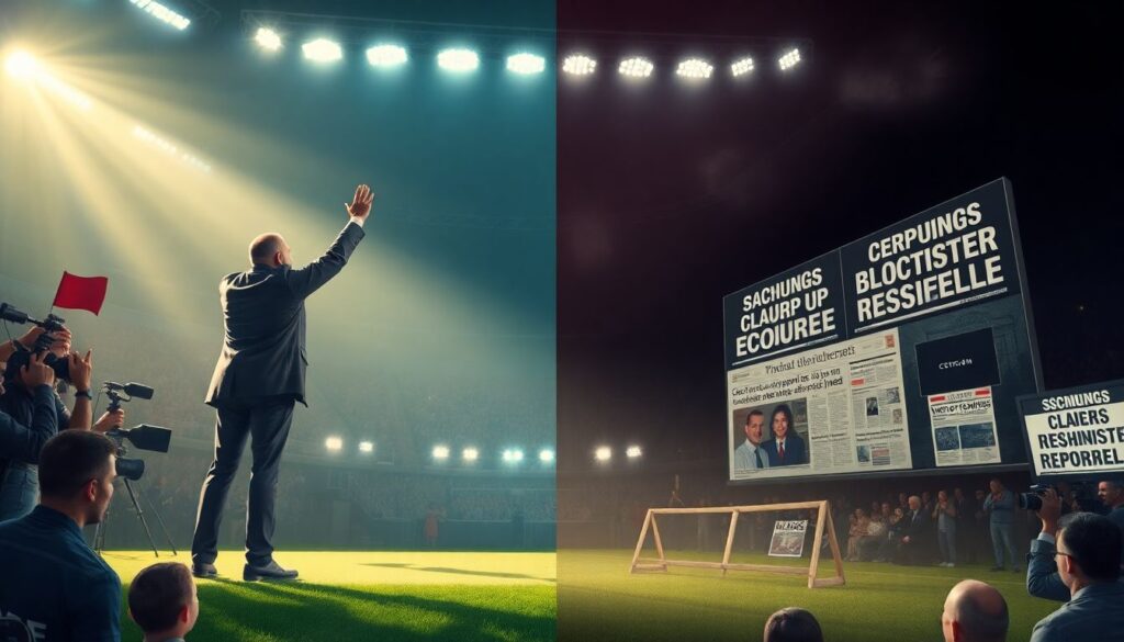 Narrativas de héroes y villanos: cómo los medios moldean la moral del fútbol - иллюстрация