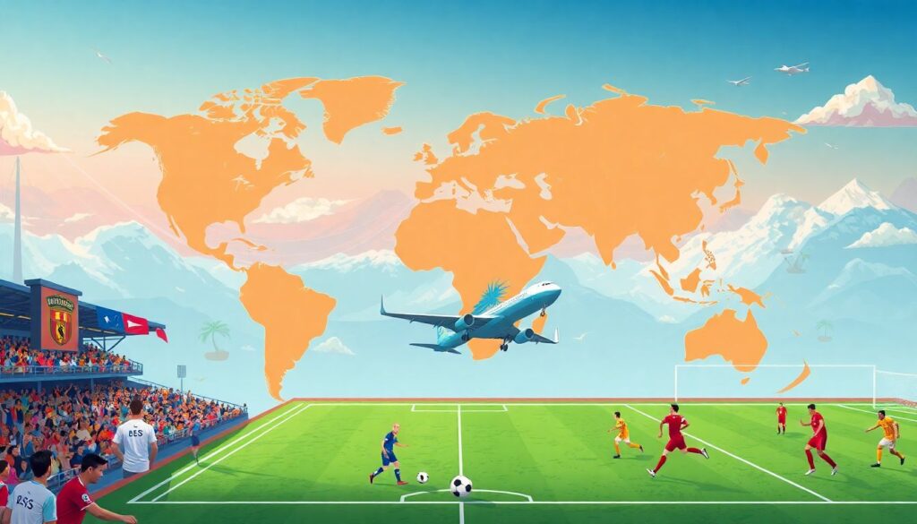 La lógica del espectáculo: horarios imposibles, giras globales y desgaste del futbolista - иллюстрация