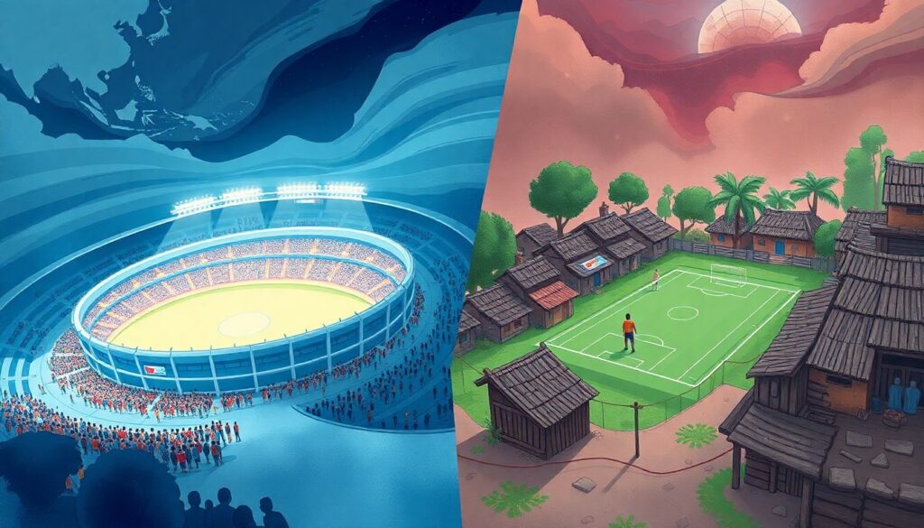 El rol social del club de barrio frente a las franquicias globales - иллюстрация