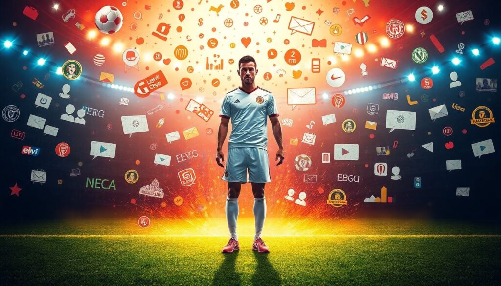 Ídolos o productos de marketing: la construcción mediática de las estrellas del fútbol - иллюстрация
