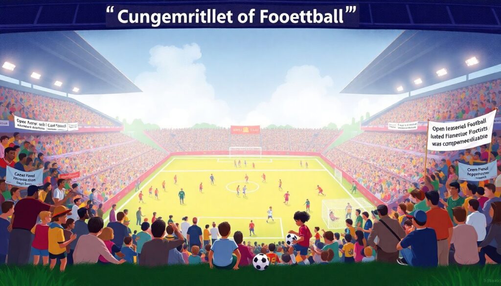 Deporte o espectáculo: ¿en qué momento el fútbol se convirtió en un producto de entretenimiento global? - иллюстрация