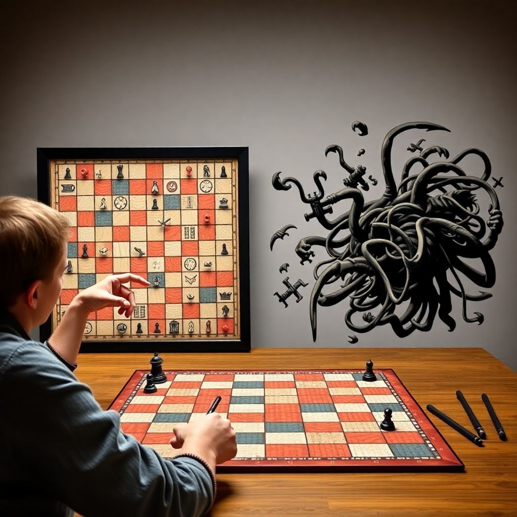 Game systems as languages: tactics expressing philosophical order and chaos