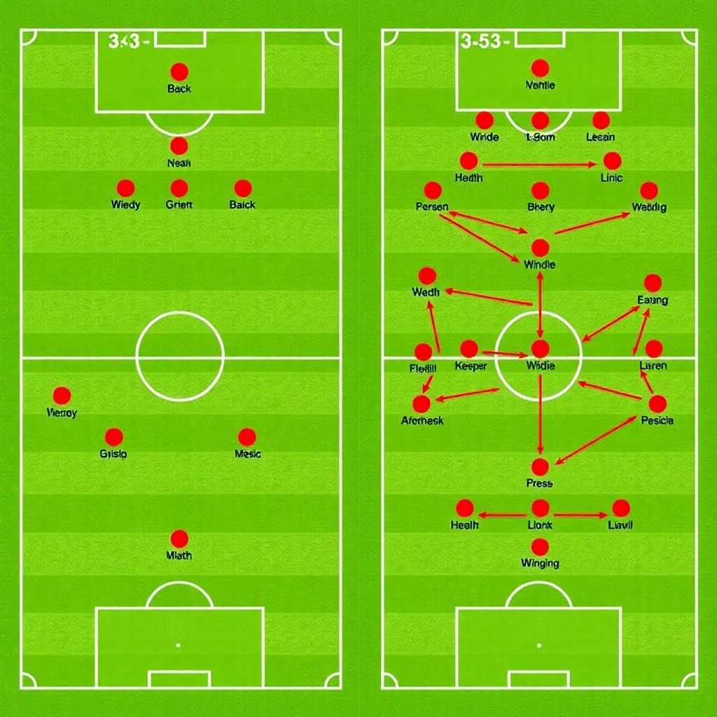 Tactical analysis 4-3-3 vs 3-5-2 and how team philosophy changes