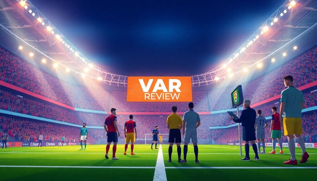 La ética del VAR: ¿justicia tecnológica o ruptura del flujo del juego? - иллюстрация