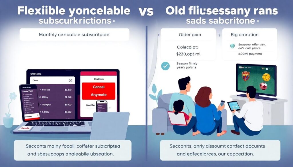 Deporte rey y plataformas de streaming: ¿fútbol accesible o secuestro del juego? - иллюстрация