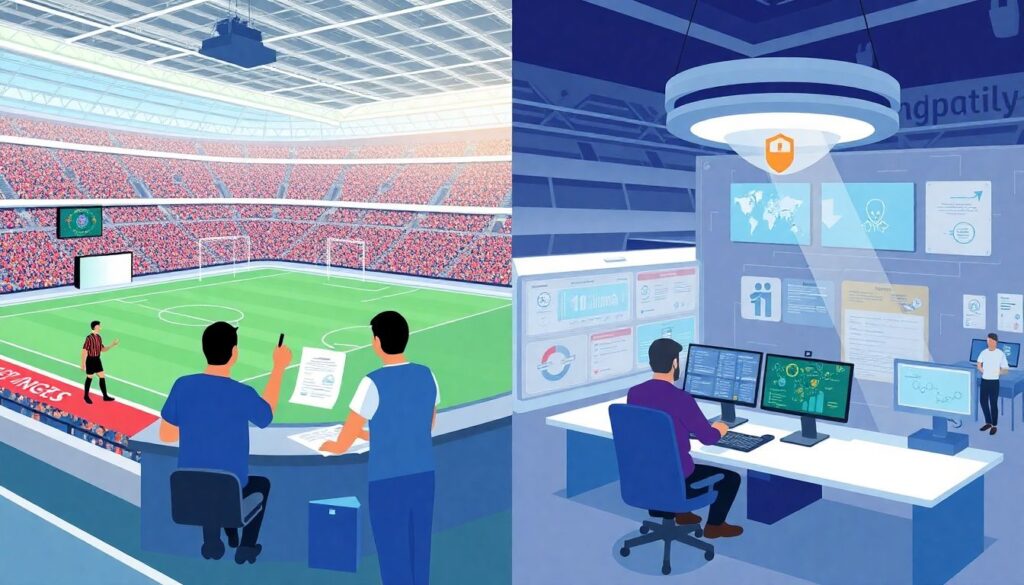 El VAR como metáfora del control y la vigilancia en la era digital - иллюстрация