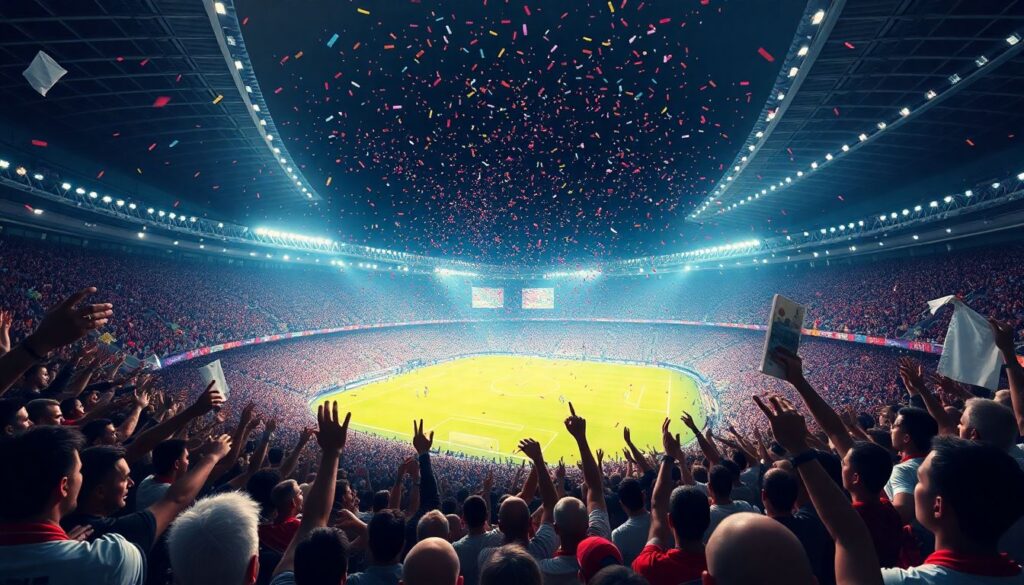 Psicología colectiva en el estadio: masas, catarsis y pertenencia - иллюстрация