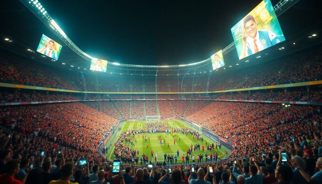 Psicología colectiva en el estadio: masas, catarsis y pertenencia - иллюстрация