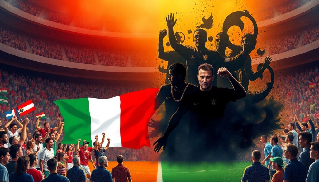 Identidad nacional y fútbol: cómo las selecciones moldean el imaginario colectivo - иллюстрация