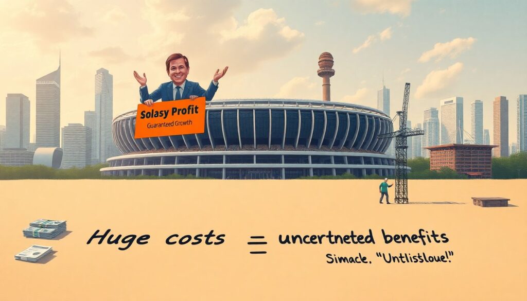 El efecto de los megaeventos (Mundiales, Eurocopas) en las ciudades y sus habitantes - иллюстрация