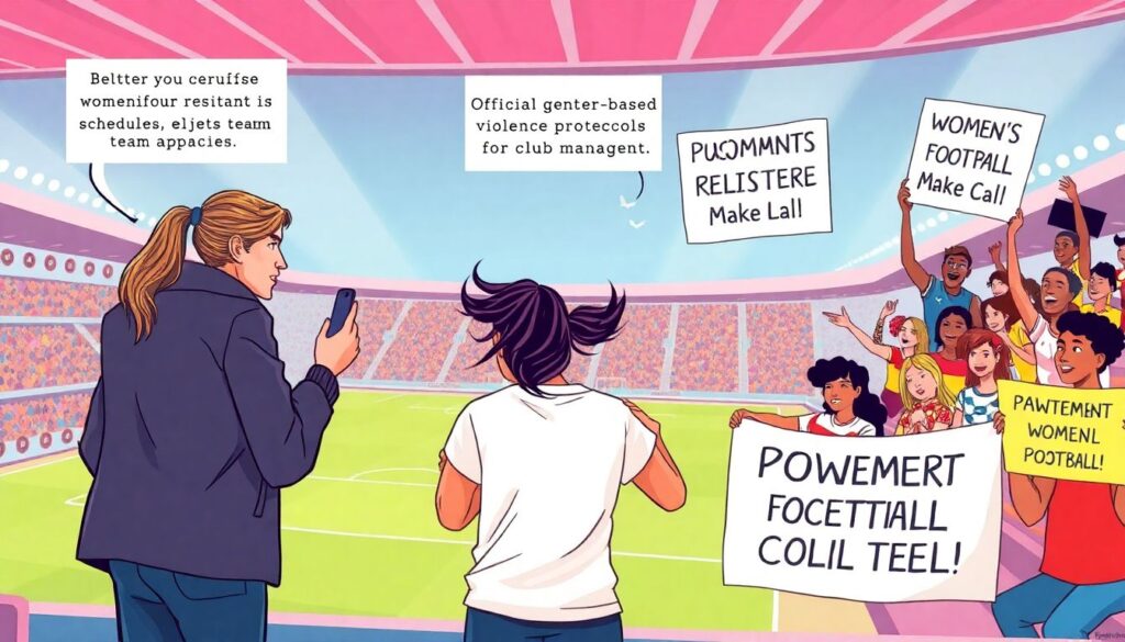 Fútbol femenino y ruptura de paradigmas: género, poder y resistencia en el campo de juego - иллюстрация