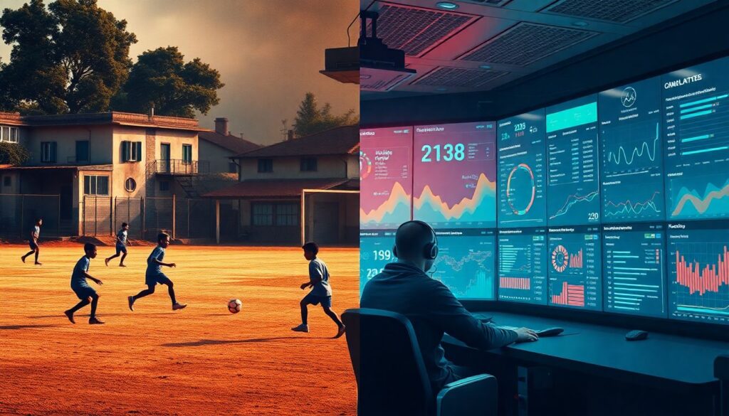 Del potrero al algoritmo: la pérdida de la espontaneidad en la era del big data futbolístico - иллюстрация