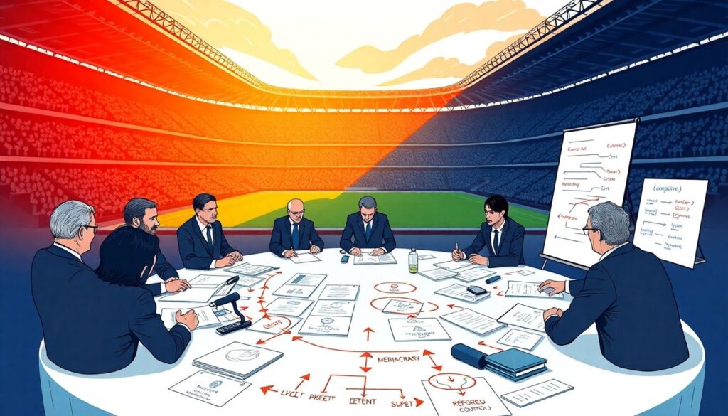 La superliga y la lucha por el alma del fútbol europeo - иллюстрация