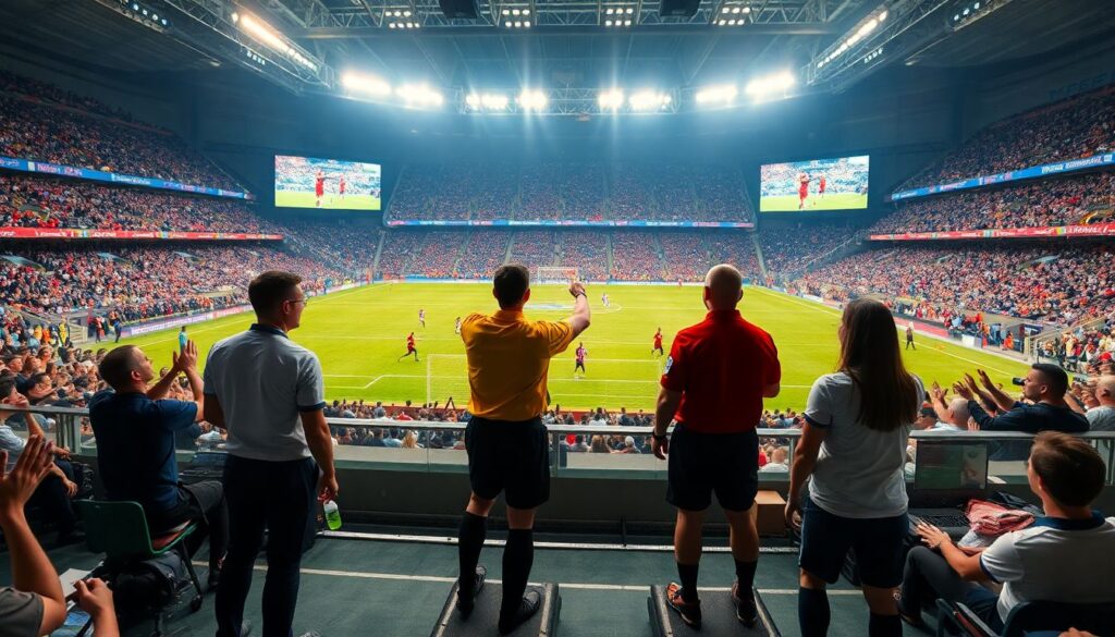 VAR y la ilusión de la justicia total: debate ético sobre la tecnología en el fútbol - иллюстрация