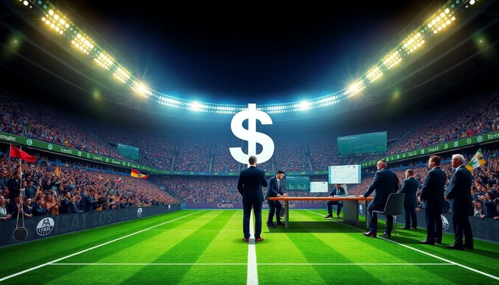 El impacto de los súper-agentes y fondos de inversión en la ética del deporte - иллюстрация