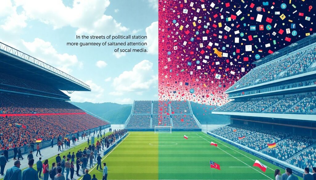 El estadio como espacio político: protestas, censura y expresión colectiva - иллюстрация