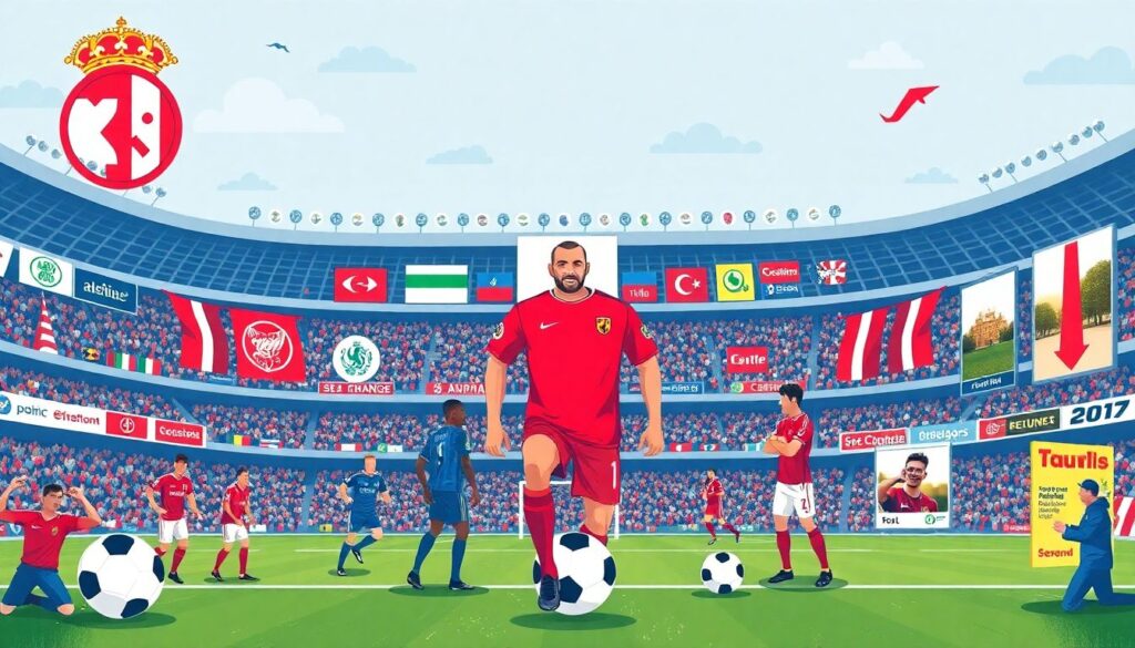 La tensión entre pasión y negocio: cómo la comercialización está transformando la identidad del fútbol - иллюстрация