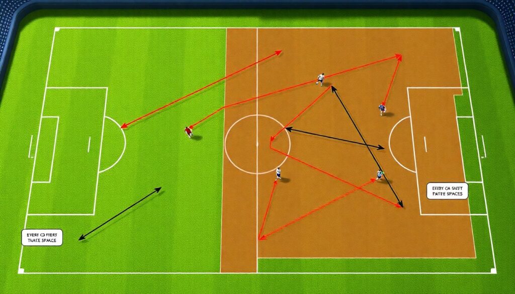 El juego sin balón: análisis táctico del espacio, la espera y la anticipación - иллюстрация