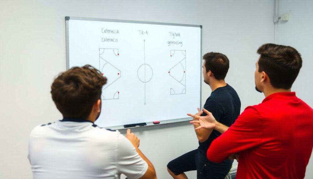 Tácticas como ideologías: comparación entre el catenaccio, el tiki-taka y el gegenpressing - иллюстрация