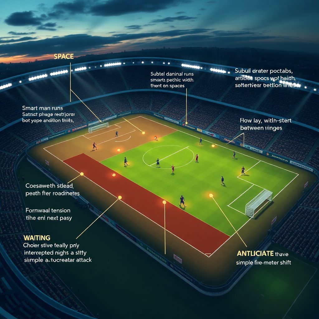 Off-the-ball play: tactical analysis of space, patience and anticipation
