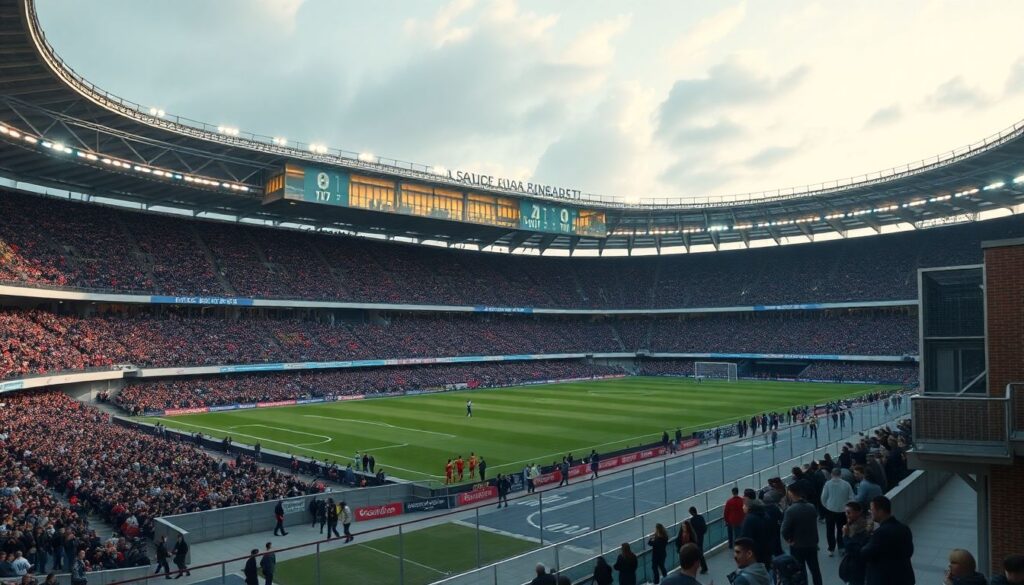 Gentrificación de los estadios: de la tribuna popular al espectáculo de élite - иллюстрация