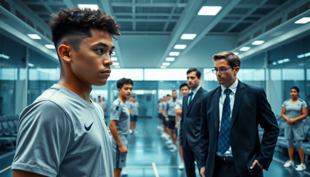 La mercantilización del talento juvenil: academias, ojeadores y el negocio de los niños prodigio - иллюстрация