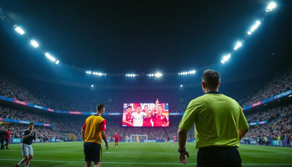 El VAR y la ilusión de la justicia perfecta en el deporte - иллюстрация