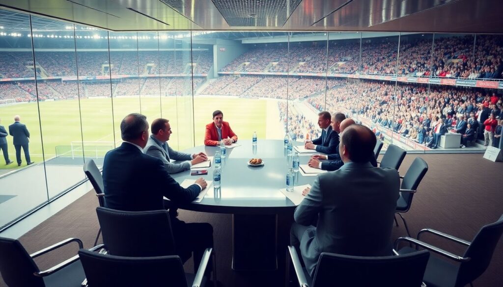 Clubes-empresa vs clubes-comunidad: choque de modelos en el fútbol moderno - иллюстрация