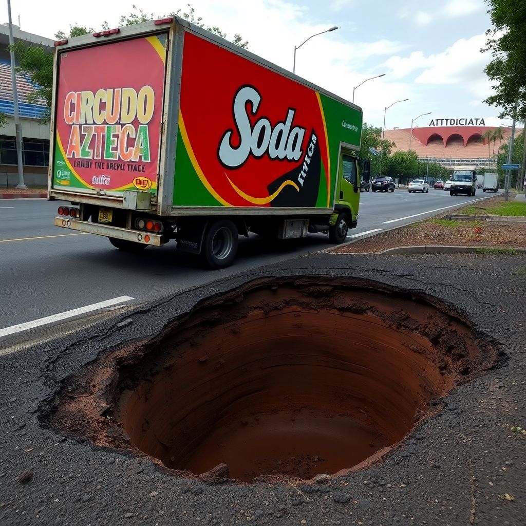 Socavón en circuito azteca desata dudas sobre infraestructura rumbo al mundial 2026