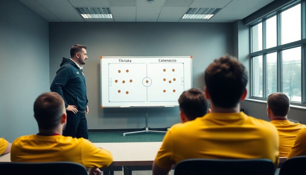 Tácticas como formas de pensamiento: lo que el tiki-taka, el catenaccio y el gegenpressing revelan sobre una visión del mundo - иллюстрация