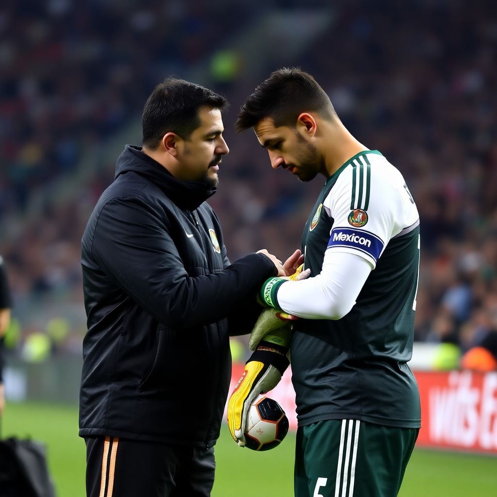 Lesión de malagón: chaco giménez se solidariza con el portero del américa y del tri