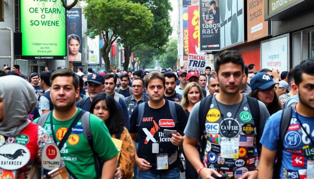 La mercantilización de la camiseta: de símbolo de identidad a valla publicitaria - иллюстрация