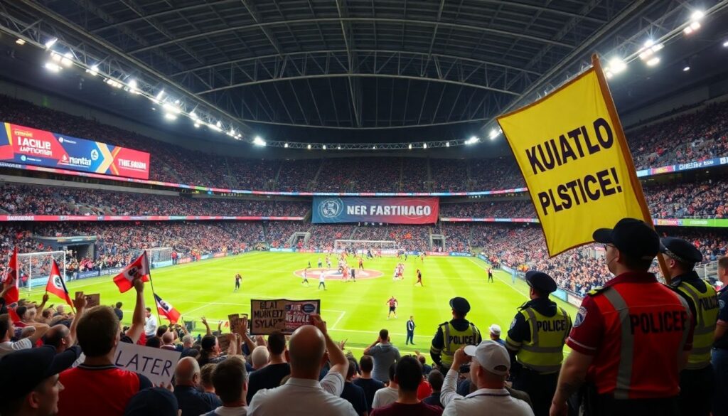 El estadio como ágora moderna: espacio público, vigilancia y privatización de la experiencia - иллюстрация