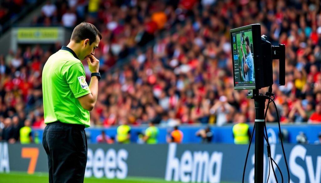 La lógica del VAR: ¿justicia tecnológica o ilusión de objetividad en el fútbol moderno? - иллюстрация