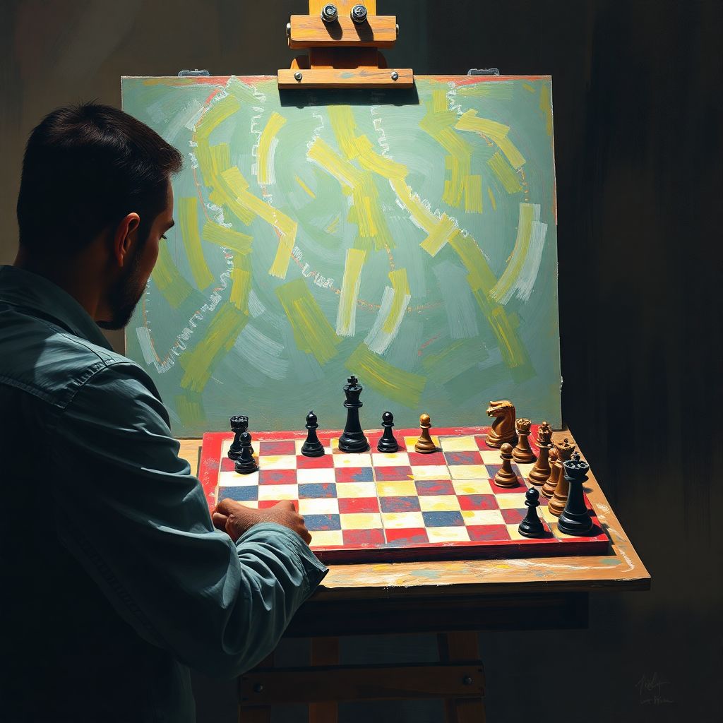 La táctica como arte in chess: positional play compared to artistic moves