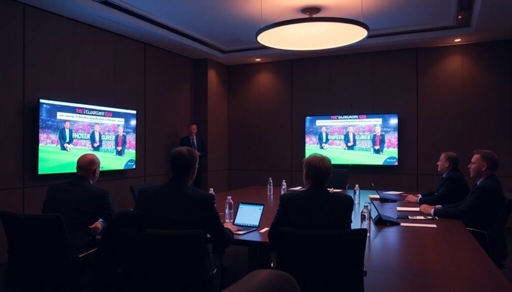 Superligas, derechos de TV y el futuro del fútbol como espectáculo global - иллюстрация
