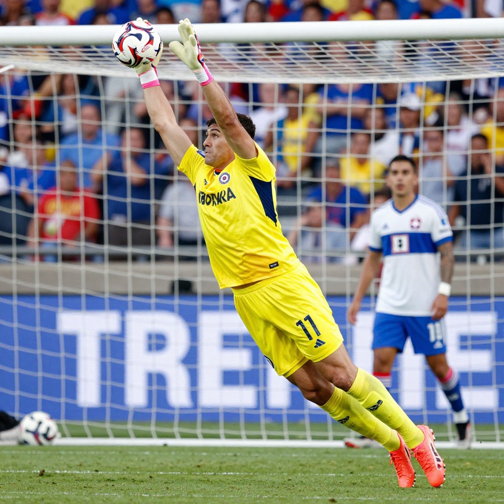 Cruz azul y américa empatan 0-0 en el clásico joven; malagón brilla en su regreso